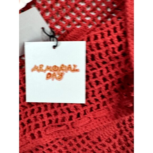 MEMORIAL DAY Women's Red Swim/Cover Up Handmade Skirt 2 - Picture 7 of 10